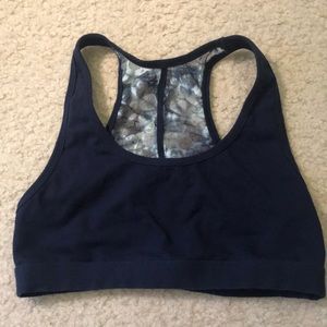 Cotton Lace Back Sports Bra